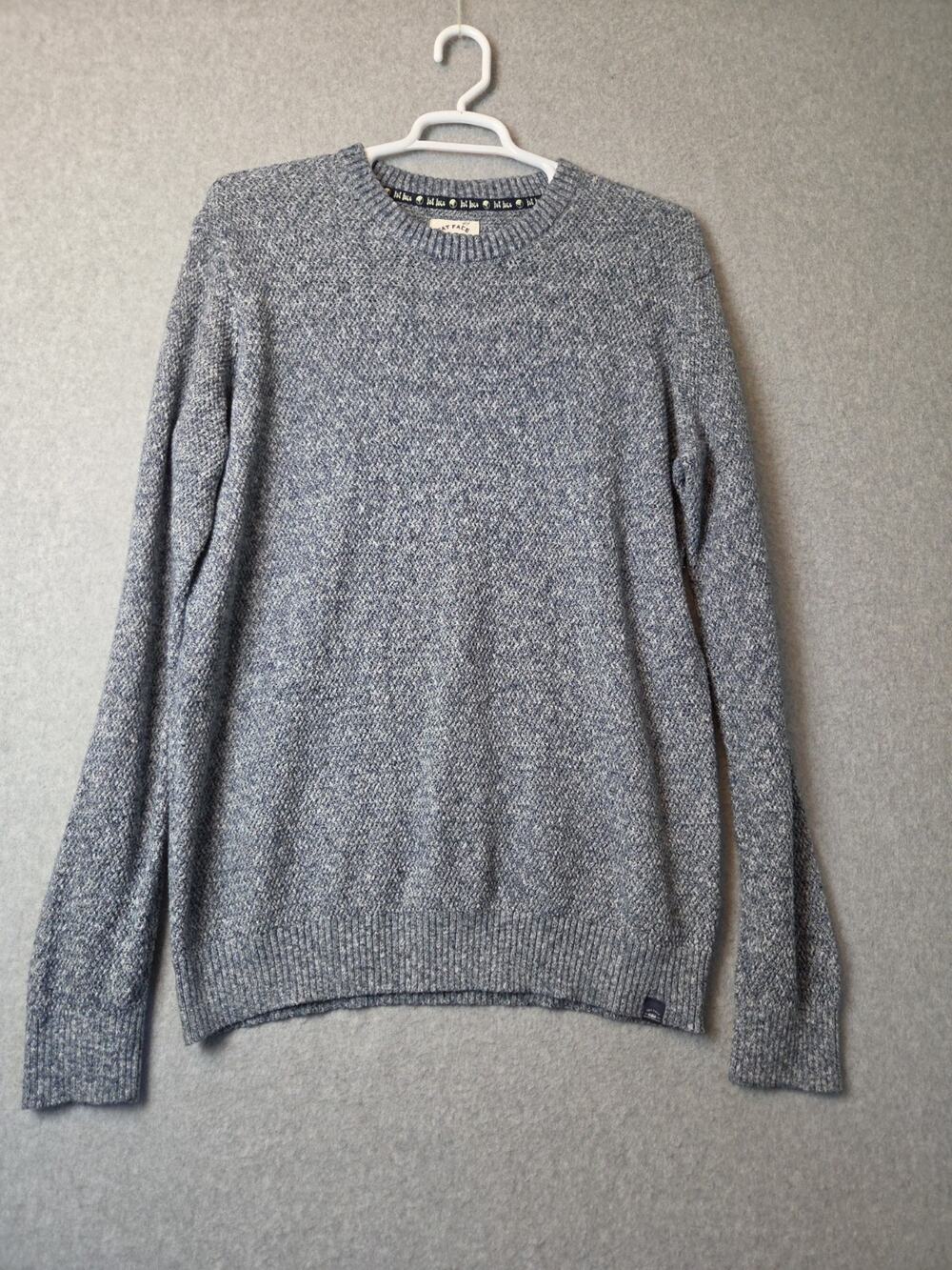 Fat Face Blue Knit LS Pullover Crewneck Sweater Men's 2XL British Design